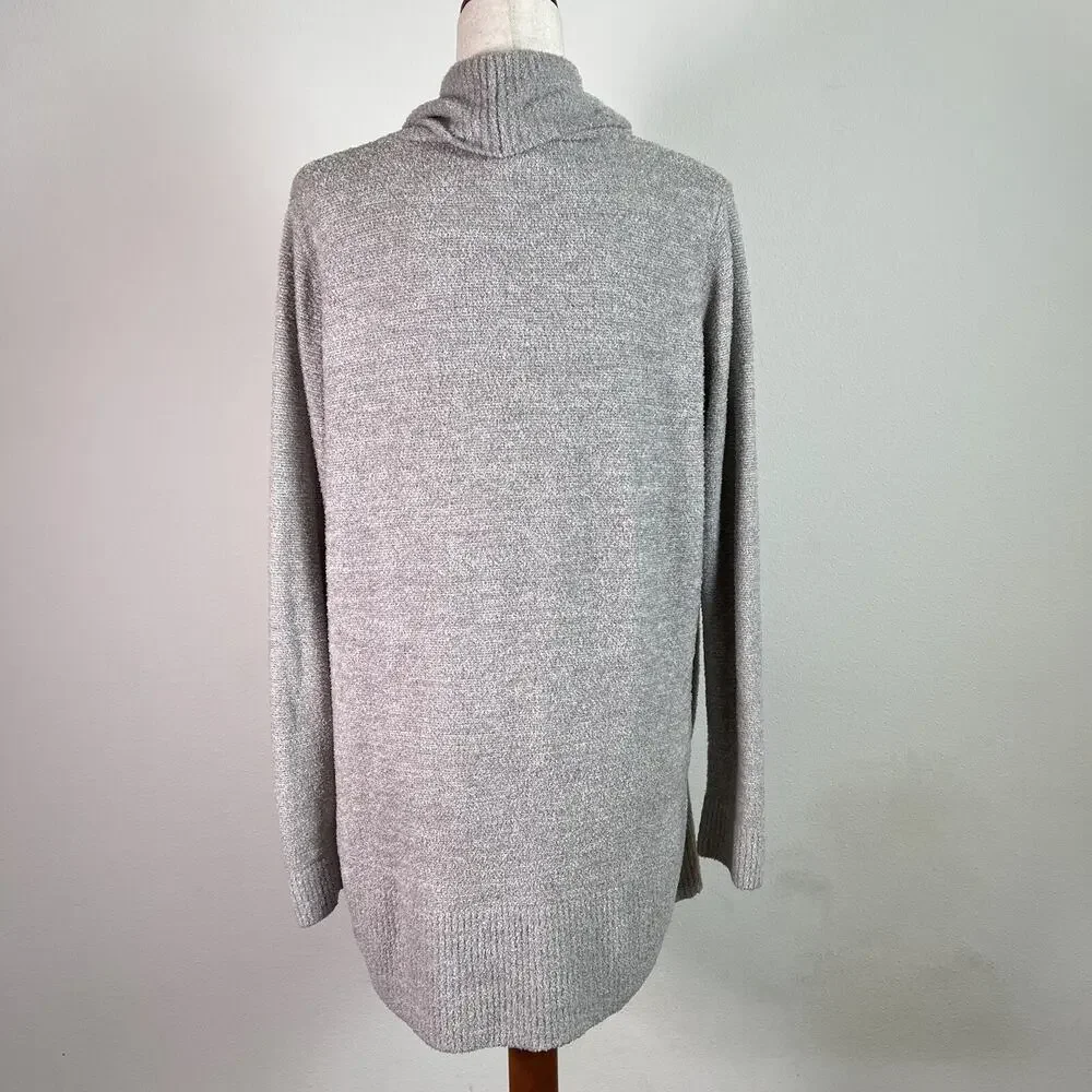 Barefoot Dreams CozyChic Lite Cardigan L/XL Grey Comfort Loungewear Pajama‎
